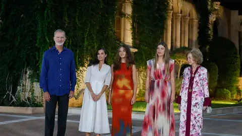 La tradicional recepción de la Familia Real en Marivent. La tradicional recepción de la Familia Real en Marivent.