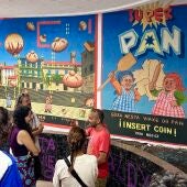 Ocho muralistas gallegos convierten unas galerías del Ensanche de Santiago en un museo de arte urbano