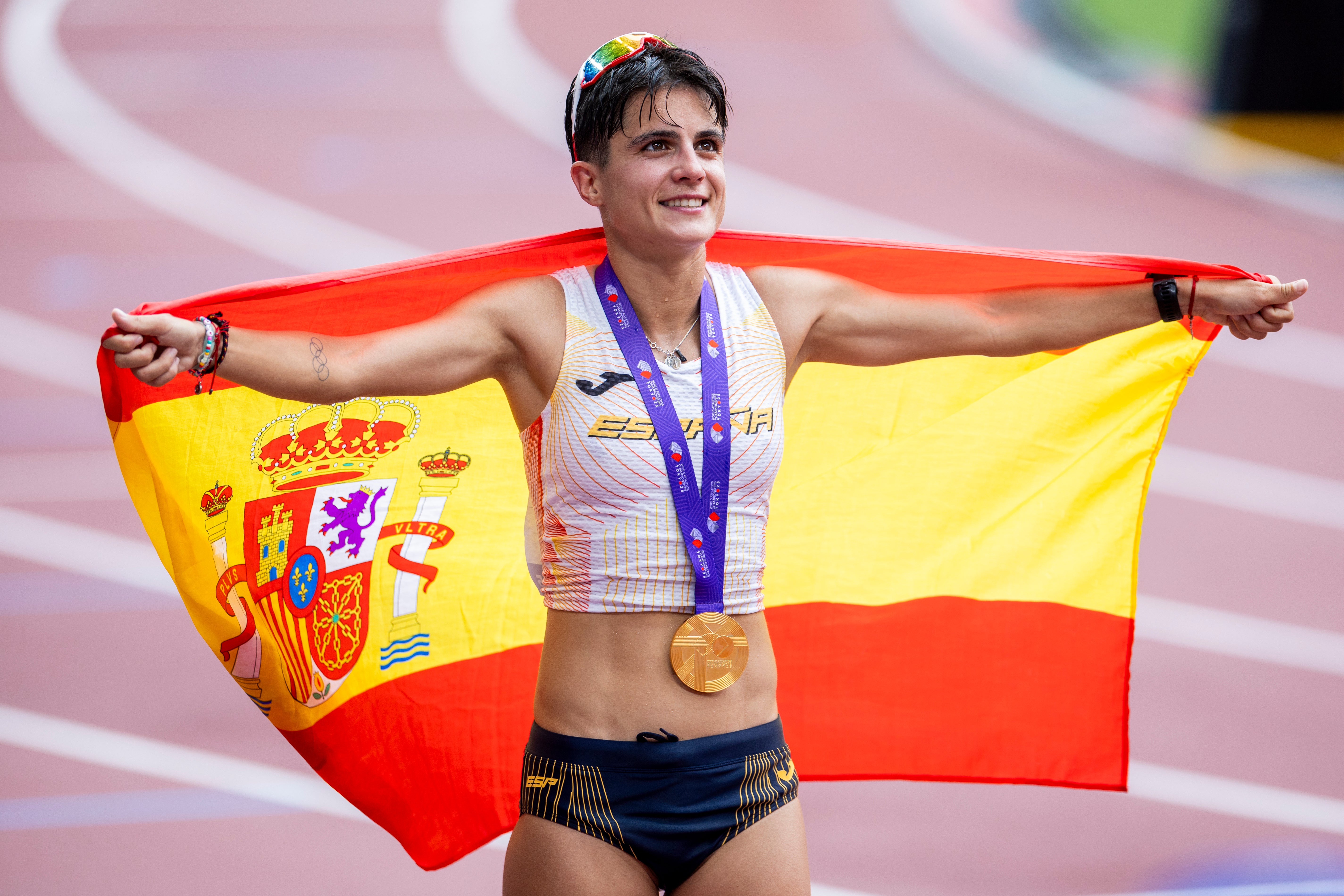 La atleta María Pérez consigue la medalla de oro en el Mundial de Tokyo La atleta María Pérez consigue la medalla de oro en el Mundial de Tokyo