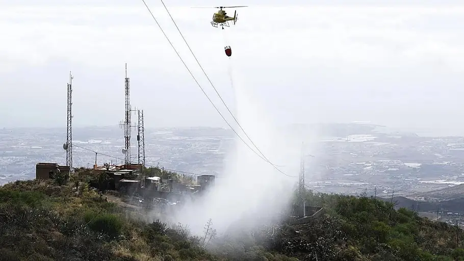 Imagen del conato de incendio registrado en Telde semanas atrás. (Juan Carlos Alonso) Imagen del conato de incendio registrado en Telde semanas atrás. (Juan Carlos Alonso)