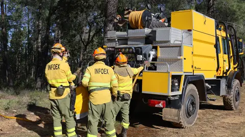 El INFOEX daba por estabilizados este jueves dos incendios forestales en Arroyo de la Luz y Valdecaballeros El INFOEX daba por estabilizados este jueves dos incendios forestales en Arroyo de la Luz y Valdecaballeros