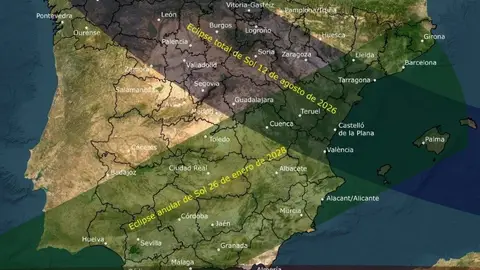 El eclipse solar del 12 de agosto sumirá a Cantabria en la oscuridad absoluta entre uno y dos minutos El eclipse solar del 12 de agosto sumirá a Cantabria en la oscuridad absoluta entre uno y dos minutos
