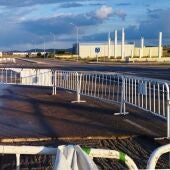 Vial-8 del parque empresarial de La Solana