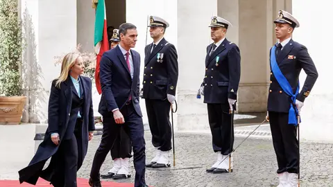 Imagen de archivo de Pedro Sánchez y Giorgia Meloni Imagen de archivo de Pedro Sánchez y Giorgia Meloni
