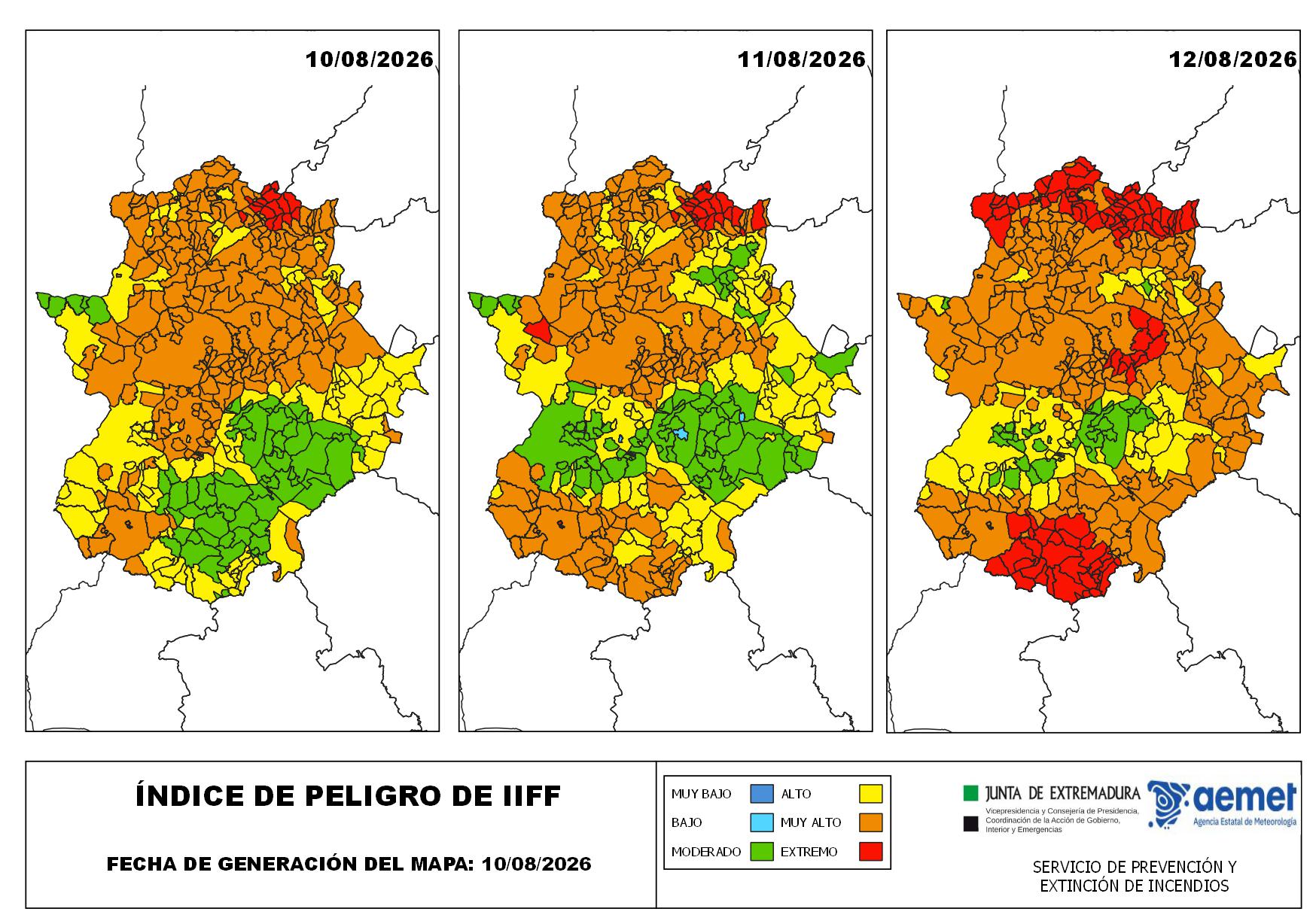 El riesgo de incendios forestales en Extremadura irá escalando a lo largo de la semana El riesgo de incendios forestales en Extremadura irá escalando a lo largo de la semana