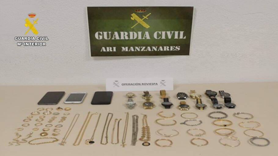 Efectos recuperados de la operaci&oacute;n "ROVIESPA", valorados en 11.500 &euro;