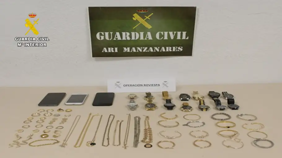 Efectos recuperados de la operación "ROVIESPA", valorados en 11.500 € Efectos recuperados de la operación "ROVIESPA", valorados en 11.500 €