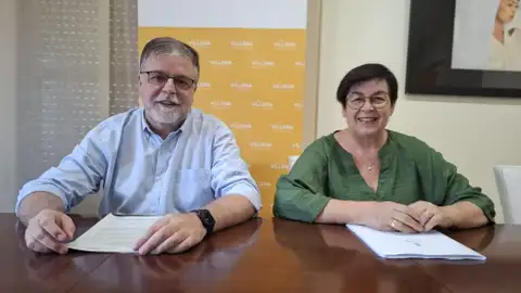Fulgencio Cerdán, alcalde de Villena, y Paula García, edil de Comercio. Fulgencio Cerdán, alcalde de Villena, y Paula García, edil de Comercio.