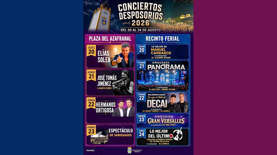 Conciertos Desposorios de Membrilla 2026