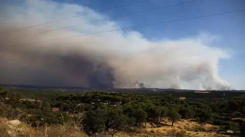 El incendio de Niebla entra en la provincia de Sevilla con un nuevo foco en Aznalcóllar El incendio de Niebla entra en la provincia de Sevilla con un nuevo foco en Aznalcóllar