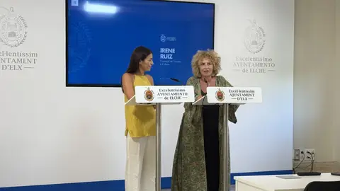 Irene Ruiz junto a Mónica San Emeterio, concejalas de los Ayuntamientos de Elche y Crevillent. Irene Ruiz junto a Mónica San Emeterio, concejalas de los Ayuntamientos de Elche y Crevillent.