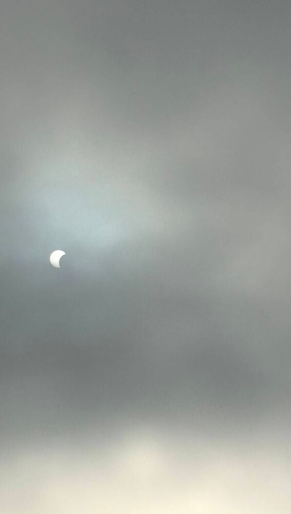 Eclipse solar parcial visto desde Galicia 