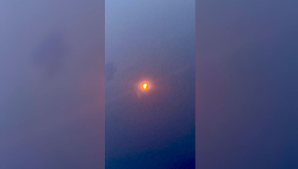 Eclipse parcial visto desde Logroño 