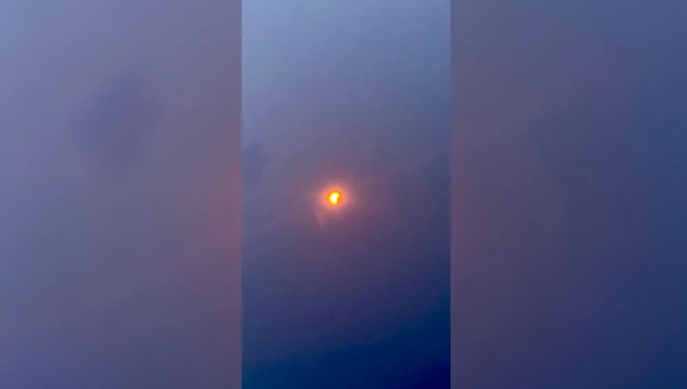 Eclipse parcial visto desde Logroño Eclipse parcial visto desde Logroño