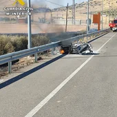 Incendio de la moto Incendio de la moto
