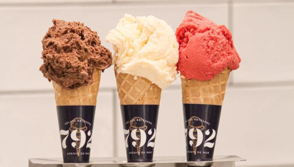 Una mostra dels gelats artesans que aquesta parella elaboren al seu obrador d'Arenys de Mar Una mostra dels gelats artesans que aquesta parella elaboren al seu obrador d'Arenys de Mar