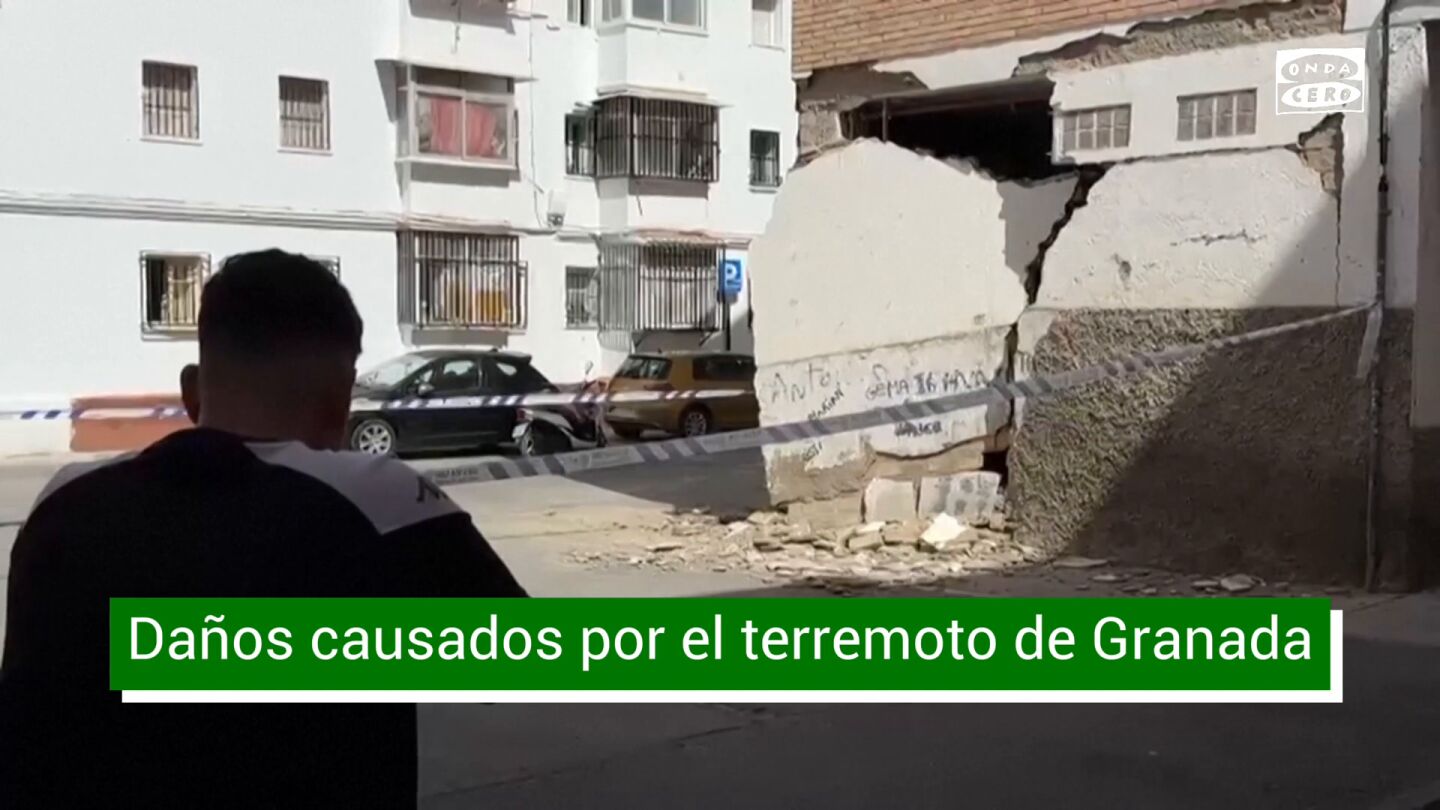 Los v&iacute;deos tras los terremotos en Granada: numerosos da&ntilde;os materiales y seis temblores marcan una noche de preocupaci&oacute;n