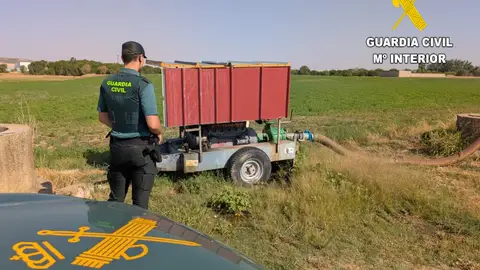 Dos detenidos por robos, hurtos y receptación en explotaciones agrícolas de la provincia de Palencia .