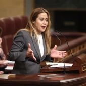The PP deputy Sofia Acedo speaks during a government control session in the Congress of Deputies, 25 February 202, in Madrid, Spain. The PP deputy Sofia Acedo speaks during a government control session in the Congress of Deputies, 25 February 202, in Madrid, Spain.