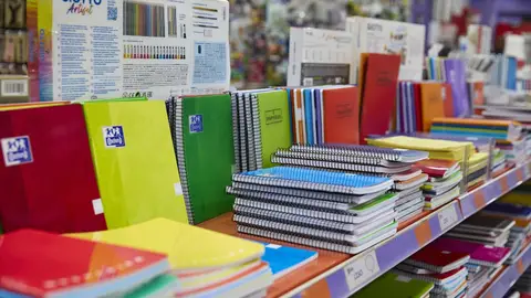 Cuadernos en la papelería Folder Hermosilla, en Madrid (España). Cuadernos en la papelería Folder Hermosilla, en Madrid (España).