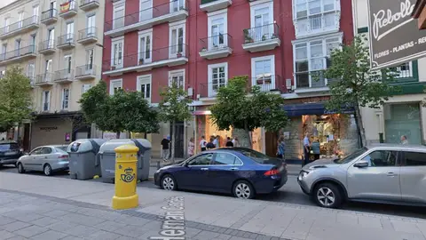 La calle Hernán Cortés de Santander La calle Hernán Cortés de Santander