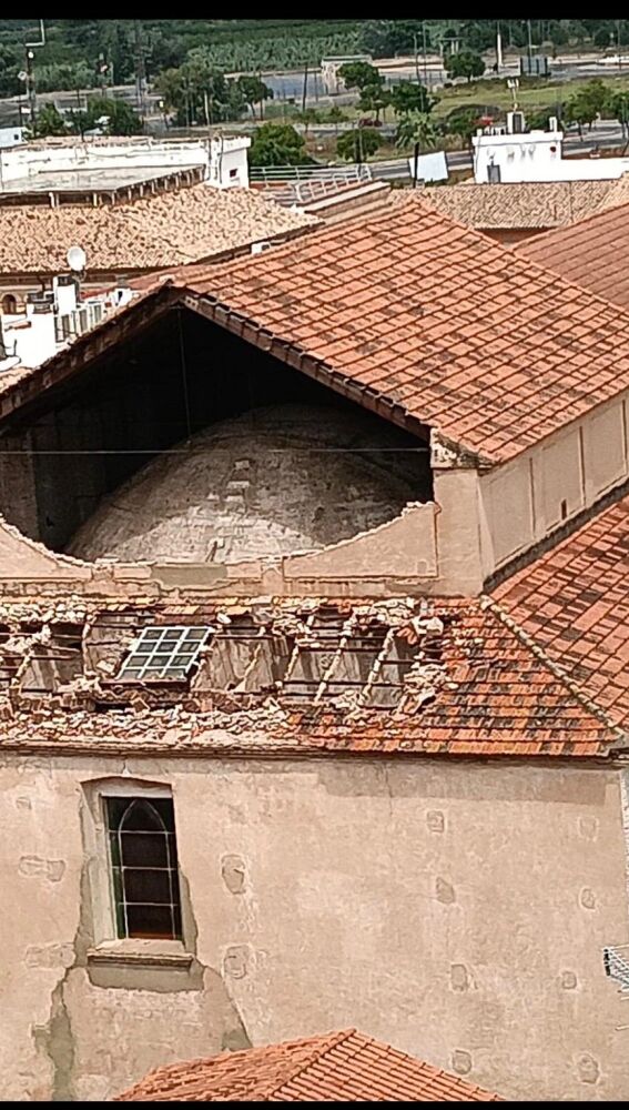 Daños del tren de tormentas en la Ribera