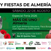 Feria de Almería 2026: los conciertos y actividades que no te puedes perder el sábado 22 Feria de Almería 2026: los conciertos y actividades que no te puedes perder el sábado 22