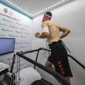 Jugador del Valencia Basket durante su chequeo médico
