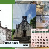 Fachada de la capilla de Xedré, antes y después del 14 de julio de 2026