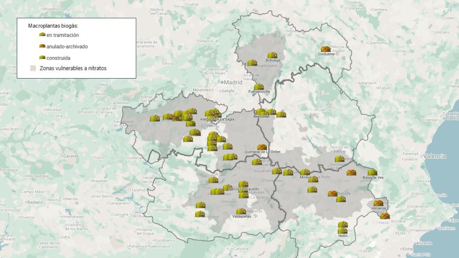 Mapa C-LM macroplantas biogas vs ZVN