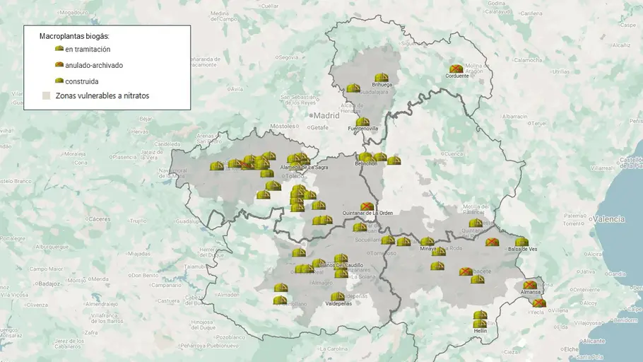 Mapa C-LM macroplantas biogas vs ZVN Mapa C-LM macroplantas biogas vs ZVN