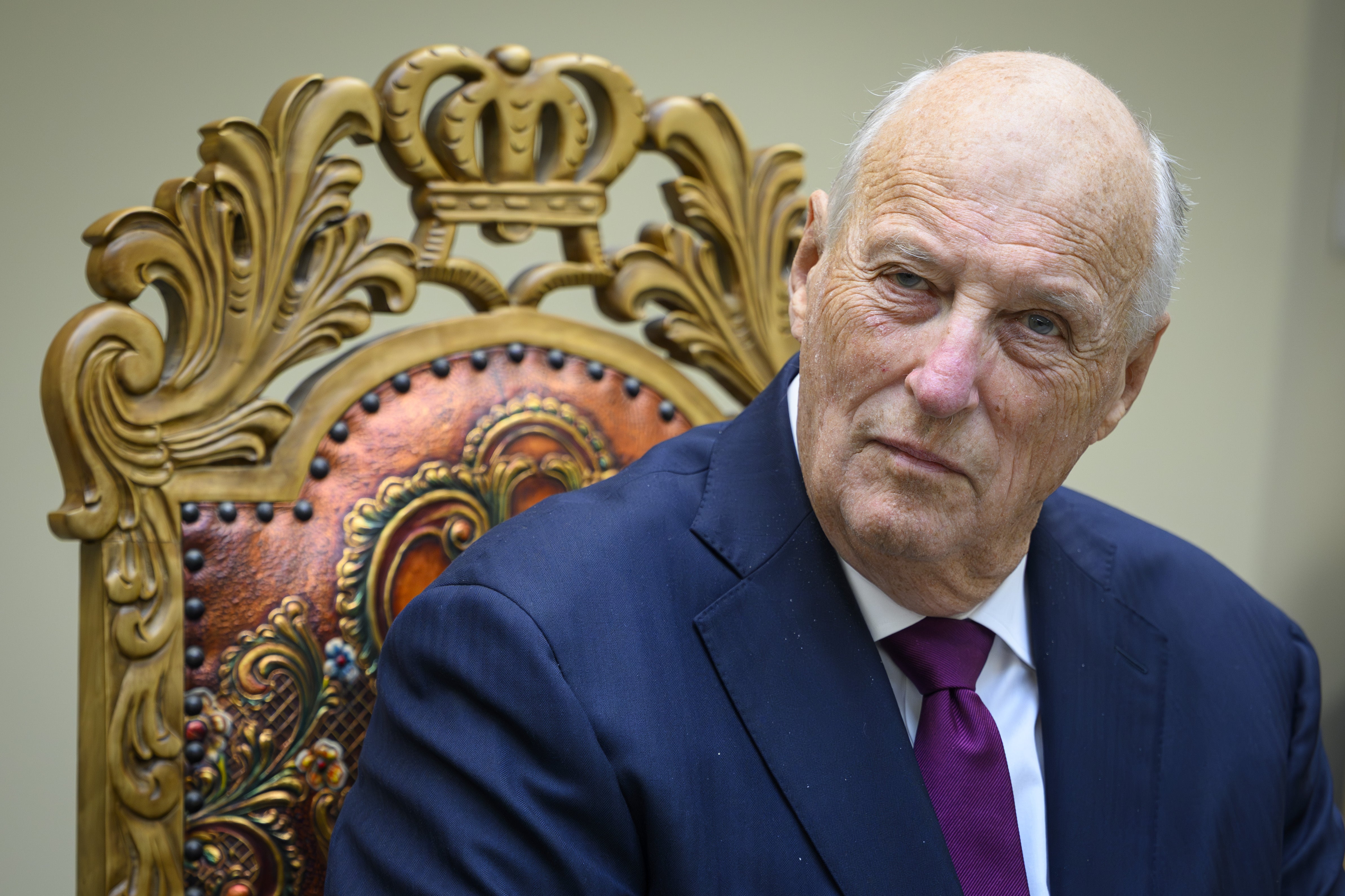 Their Majesties King Harald and Queen Sonja of Norway attend a mass at Sjømannskirken - Norwegian Church Abroad Their Majesties King Harald and Queen Sonja of Norway attend a mass at Sjømannskirken - Norwegian Church Abroad