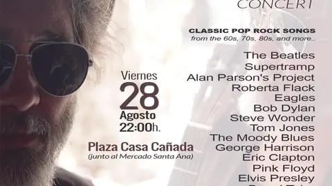 Concierto íntimo de Hugo Toscano, ex guitarrista de ‘Elefantes’, en Plaza Casa Cañada, junto al Mercado Santa Ana ocio