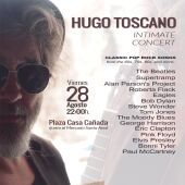 Concierto íntimo de Hugo Toscano, ex guitarrista de ‘Elefantes’, en Plaza Casa Cañada, junto al Mercado Santa Ana