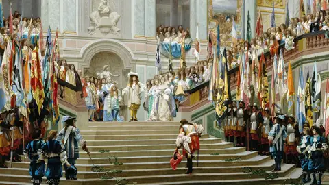 La recepción del Gran Condé por Luis XIV (Versalles, 1674), de Jean-Léon Gérôme La recepción del Gran Condé por Luis XIV (Versalles, 1674), de Jean-Léon Gérôme