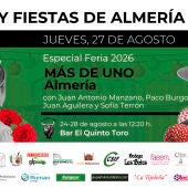 Feria de Almería 2026: toros, música y orgullo se dan cita el jueves 27
