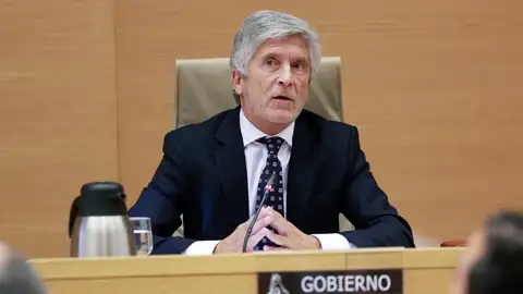 El ministro del Interior, Fernando Grande-Marlaska, comparece este viernes a petición propia en la comisión de Interior del Congreso para informar de la gestión de su departamento en torno a la crisis migratoria de Ceuta. El ministro del Interior, Fernando Grande-Marlaska, comparece este viernes a petición propia en la comisión de Interior del Congreso para informar de la gestión de su departamento en torno a la crisis migratoria de Ceuta.