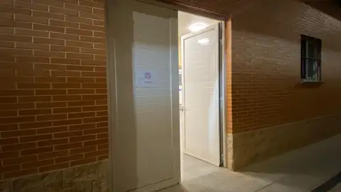 Entrada al vestidor del Lugo, una vez reparada Entrada al vestidor del Lugo, una vez reparada
