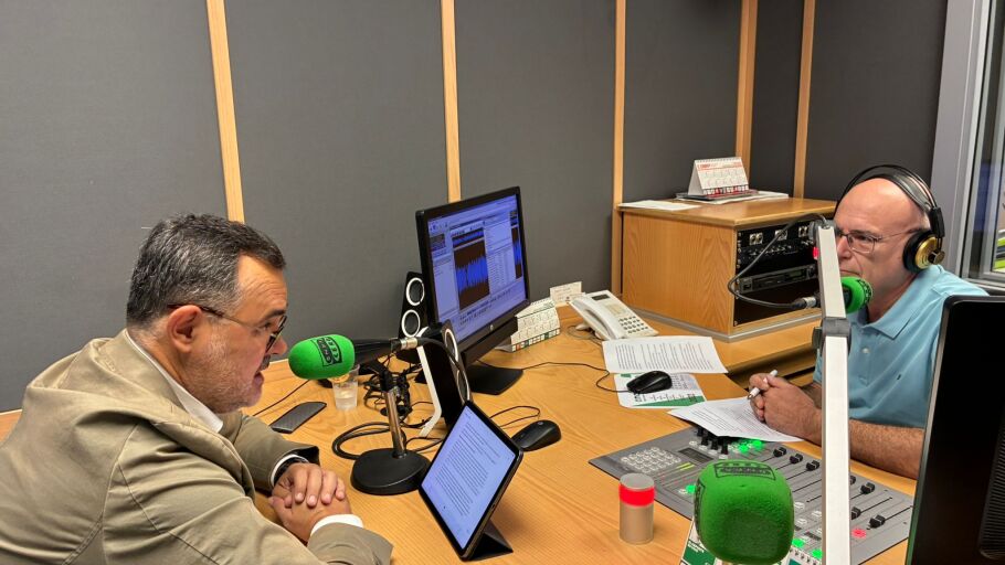 Ignacio Gally en un momento de la entrevista