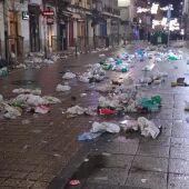  Imagen de archivo de restos de botellón en Santander