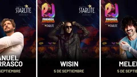 Starlite y TelevisaUnivision cerrarán PJ Fest y Premios Juventud 2026 con tres grandes presentaciones: Melendi, Wisin y Manuel Carrasco Starlite y TelevisaUnivision cerrarán PJ Fest y Premios Juventud 2026 con tres grandes presentaciones: Melendi, Wisin y Manuel Carrasco
