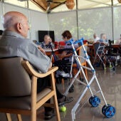 Imatge general del menjador d'una residència de gent gran