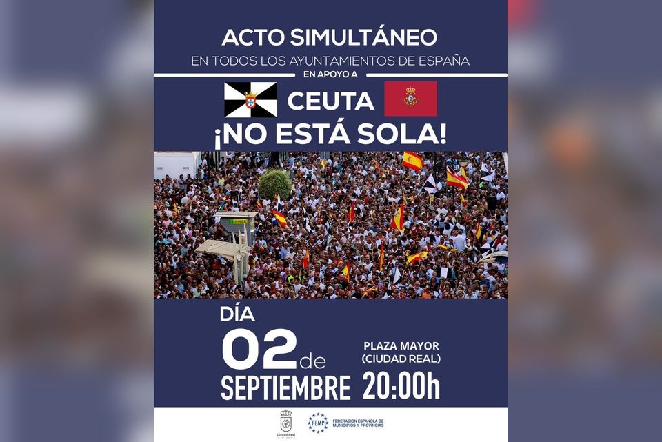 El Partido Popular de Ciudad Real pide al PSOE que respalde las concentraciones en apoyo a Ceuta El Partido Popular de Ciudad Real pide al PSOE que respalde las concentraciones en apoyo a Ceuta