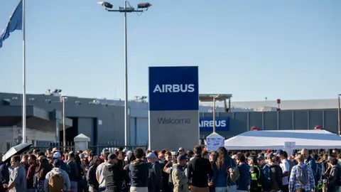Several people on the fourth day of the indefinite strike by Airbus employees, on 28 August, 2026 in Getafe, Madrid, Spain. Several people on the fourth day of the indefinite strike by Airbus employees, on 28 August, 2026 in Getafe, Madrid, Spain.
