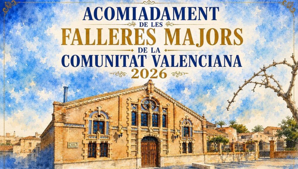 Acto homenaje falleras mayores Comunidad Valenciana en Carcaixent