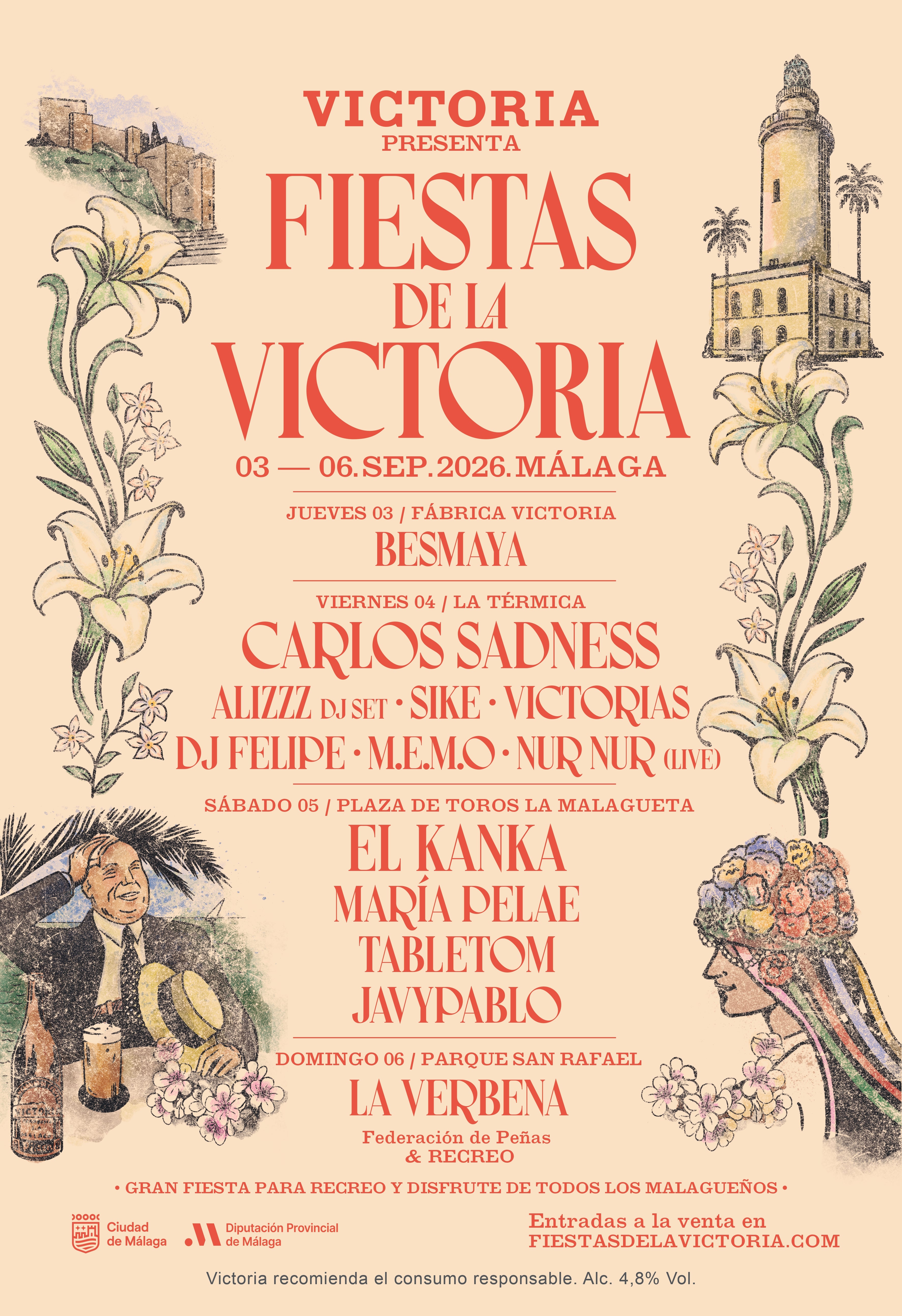 Las Fiestas de la Victoria inundarán con música, cultura y folclore malagueño cuatro espacios emblemáticos de la ciudad Las Fiestas de la Victoria inundarán con música, cultura y folclore malagueño cuatro espacios emblemáticos de la ciudad