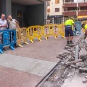 Benidorm renueva el pavimento de la calle Rioja e incorporará nuevo arbolado, un Espai d’Art y accesibilidad universal 