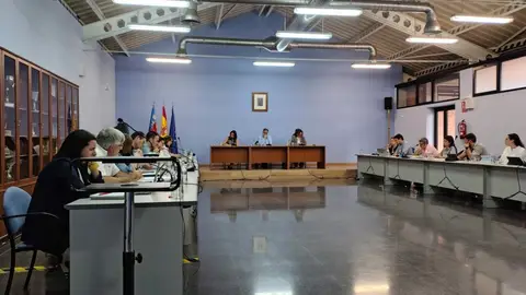 Imagen de archivo de un pleno municipal del Ayuntamiento de Villena. Imagen de archivo de un pleno municipal del Ayuntamiento de Villena.