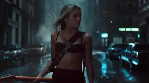 Miley Cyrus en el teaser del single 'Bass Persuades' Miley Cyrus en el teaser del single 'Bass Persuades'