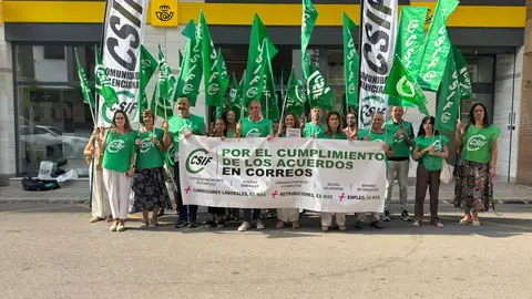 Protesta del sindicato CSIF por la situación del servicio de Correos en Castellón. Imagen del 03/09/2026. Protesta del sindicato CSIF por la situación del servicio de Correos en Castellón. Imagen del 03/09/2026.